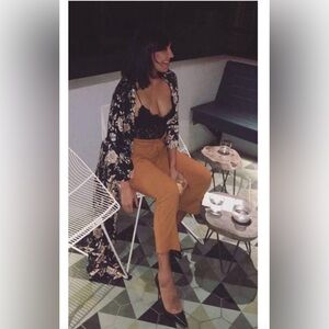 EUC Kori In Full Bloom Tie Waist Kimono